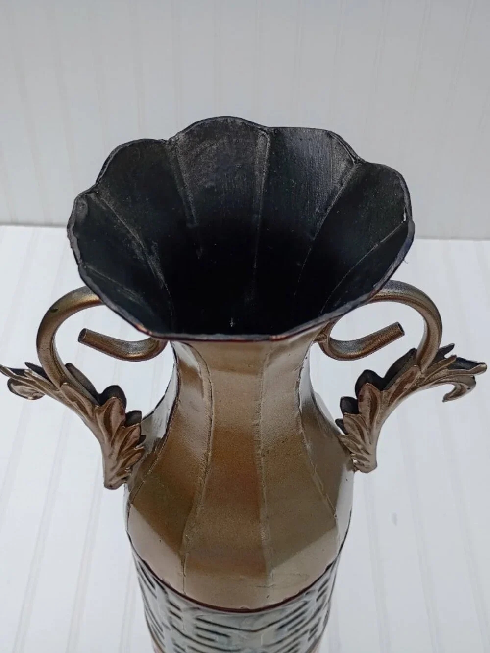 Tall Metal Floor Vase 23